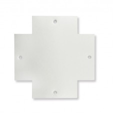 Κάλυμμα για Σύνδεσμο Σταυρό Χωνευτής Ράγα 4 Καλωδίων Λευκό 23-360